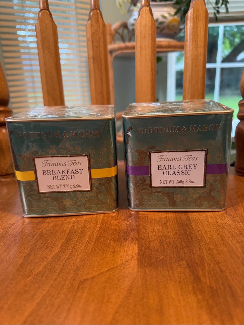 2 New Sealed Fortnum & Mason Loose Leaf Teas-Breakfast Blend & Earl Grey Classic